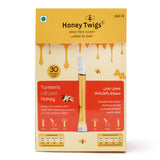 Honey Twigs Turmeric Infused Honey 30 Twigs Pack, 240g