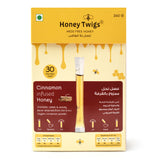 Honey Twigs Cinnamon Infused Honey 30 Twigs Pack, 240g