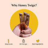 Honey Twigs Vanilla Infused Honey 30 Twigs Pack, 240g