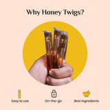Honey Twigs Lemon Infused Honey 30 Twigs Pack, 240g