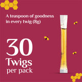 Honey Twigs Natural Litchi Honey 30 Twigs Pack, 240g