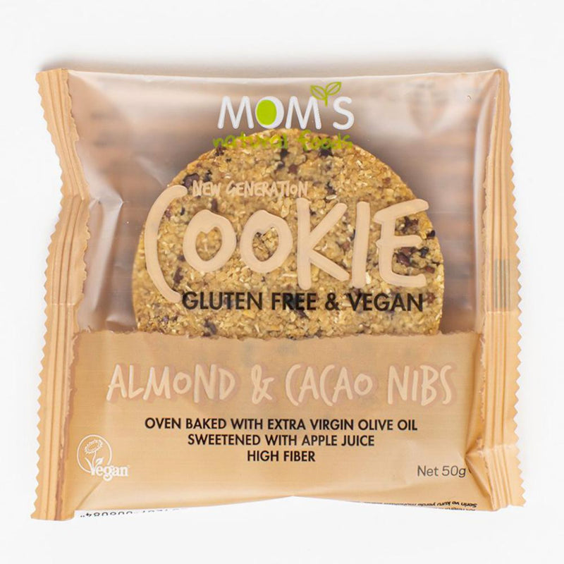 Almond & Cacao Nibs Cookies Gluten Free and Vegan