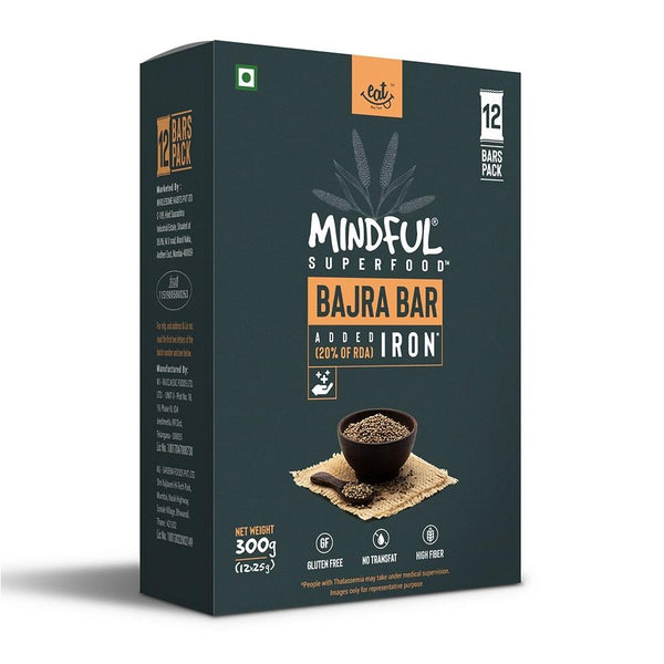 Bajra (Pearl Millet) Millet Snack Bars, 300 g (12 Bars)