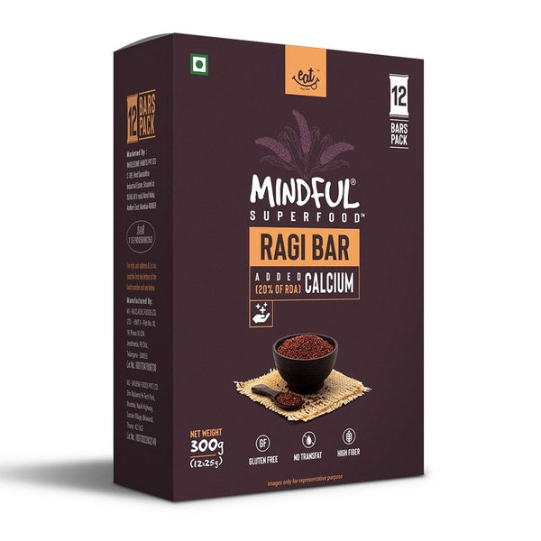 Ragi (Finger) Millet Snack Bars, 300 g (12 Bars)