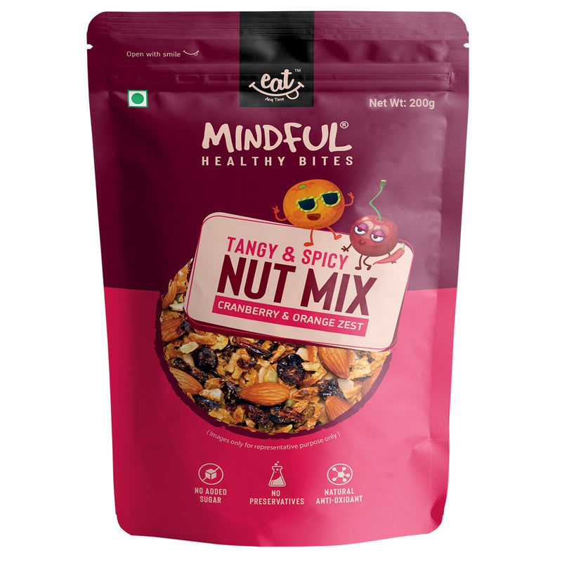 Healthy Trail Mix with Cranberries & Orange Zest, 200g