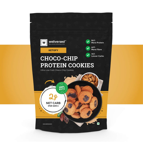 Ketofy - Choco-Chip Protein Cookies, 200g