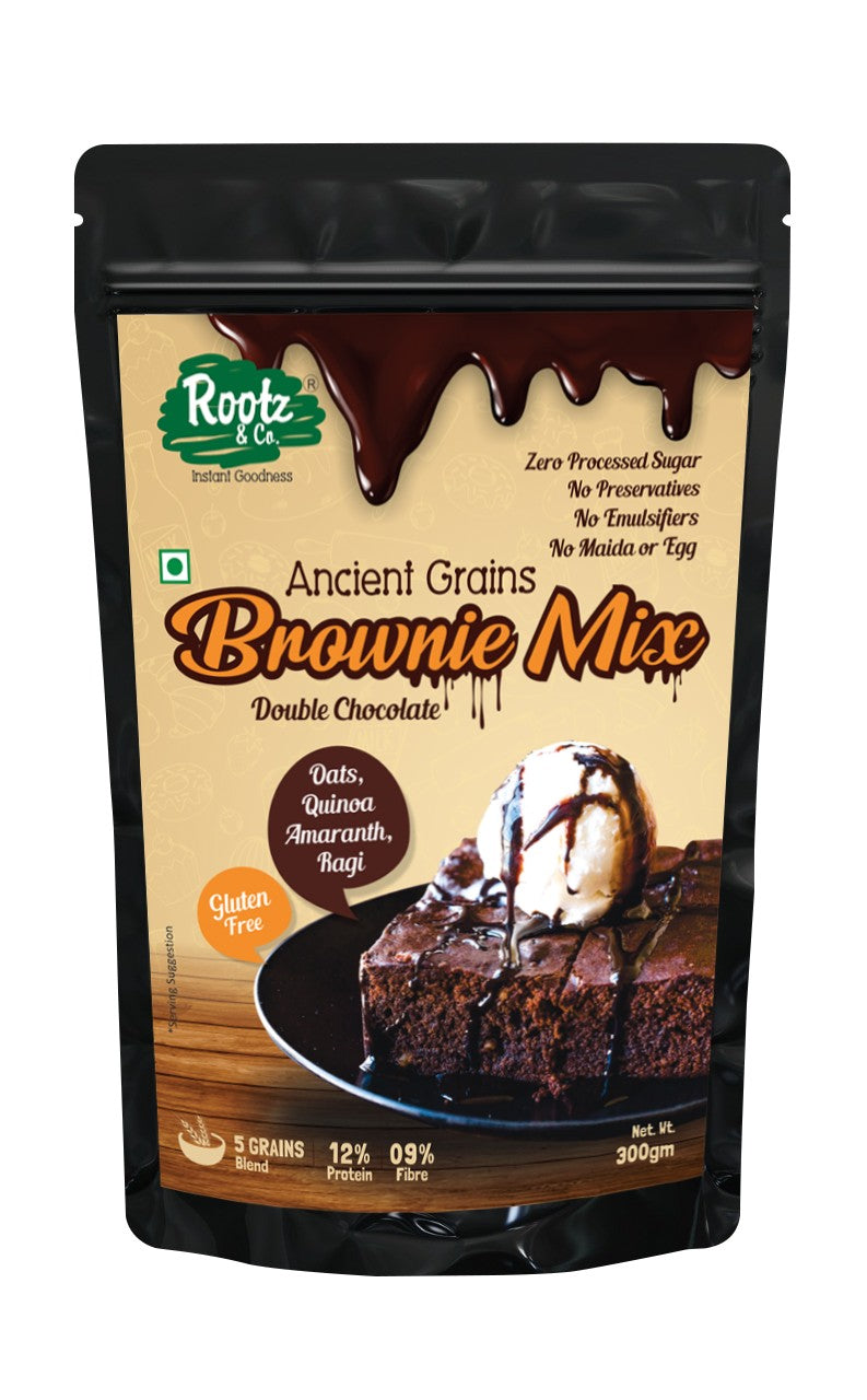 Instant Double Chocolate Brownie Mix, 300g