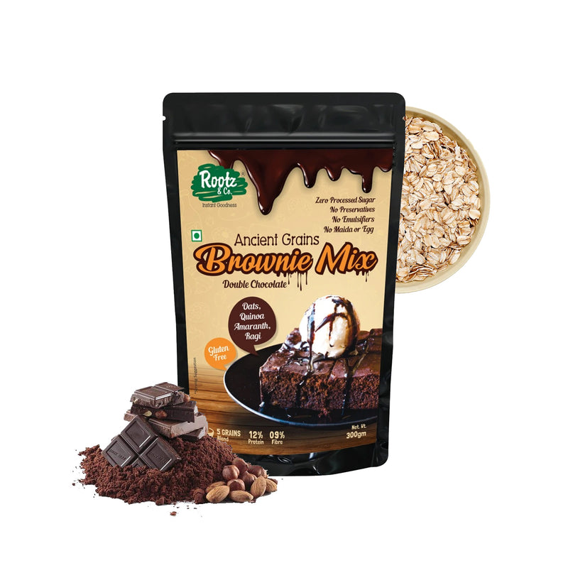 Instant Double Chocolate Brownie Mix, 300g