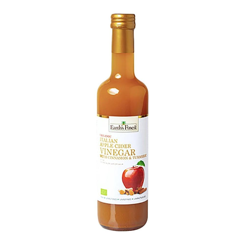 Organic Italian Apple Cider Vinegar with Cinnamon & Turmeric, 500ml