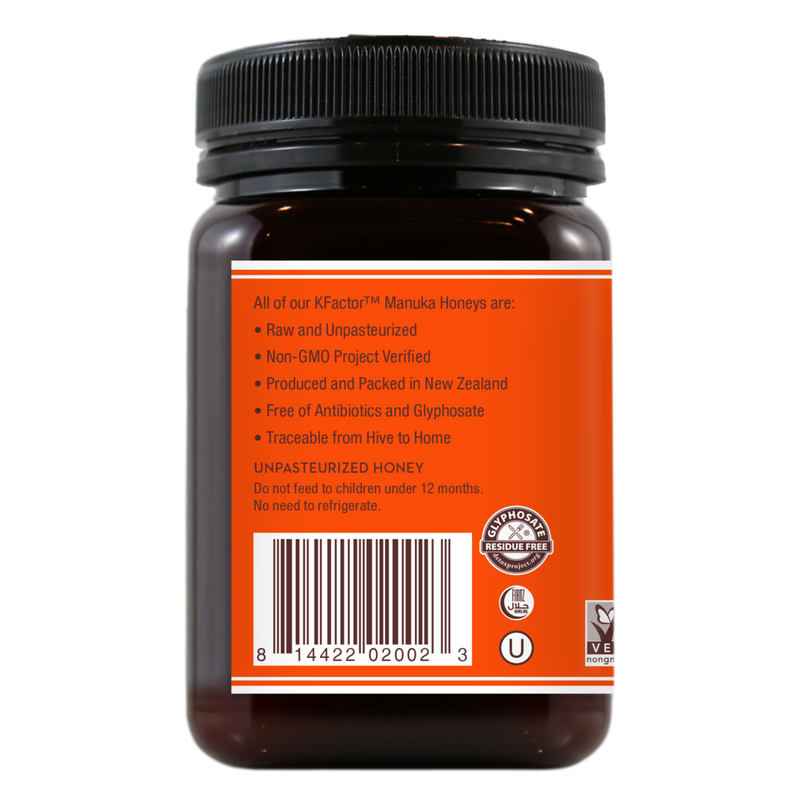 Raw Monofloral Manuka Honey KFactor 16