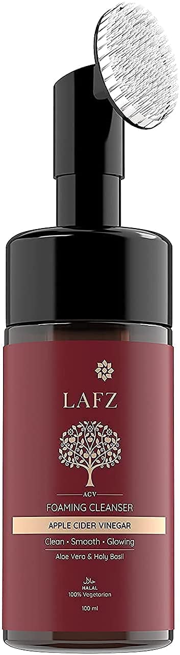 Apple Cider Vinegar Foaming Face Wash With Built-In Deep Cleansing Brush For Men & Women, 100ml