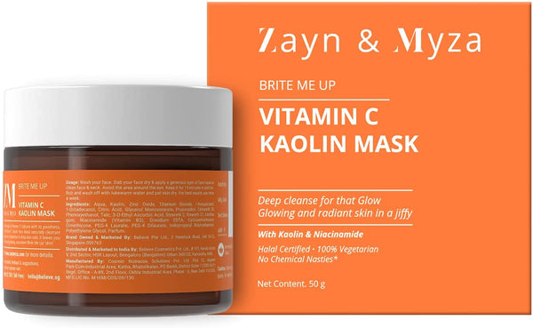 Brite Me Up Vitamin C Kaolin Mask, 50g
