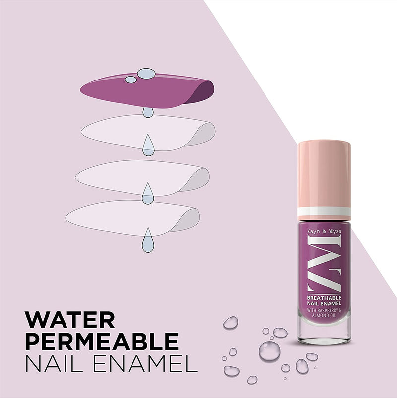 Breathable Nail Enamel Berry Yogurt, 6ml