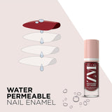 Breathable Nail Enamel Red Velvet, 6ml