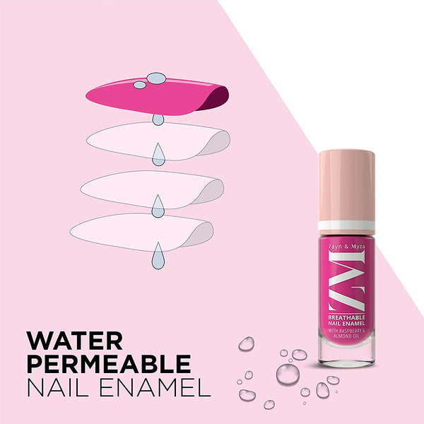 Breathable Nail Enamel Pink Popsicle, 6ml