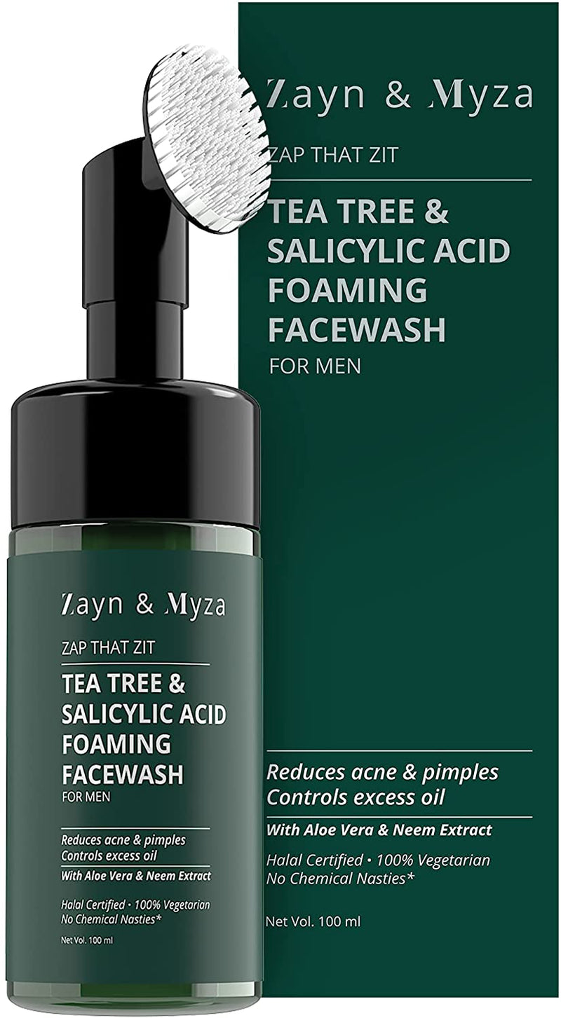 Tea Tree And Salicylic Acid Foaming Face Wash For Men, 100ml