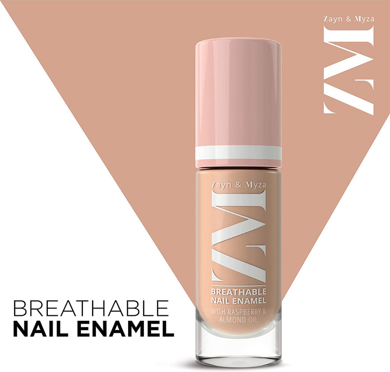 Breathable Nail Enamel Almond Latte, 6ml
