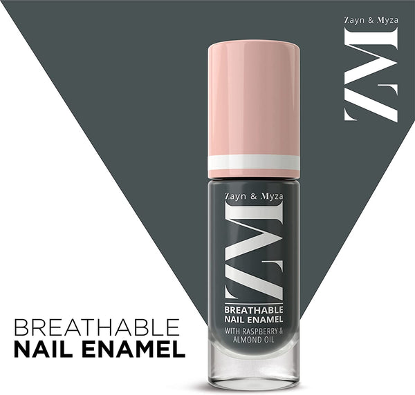 Breathable Nail Enamel Charcoal Smoothie, 6ml