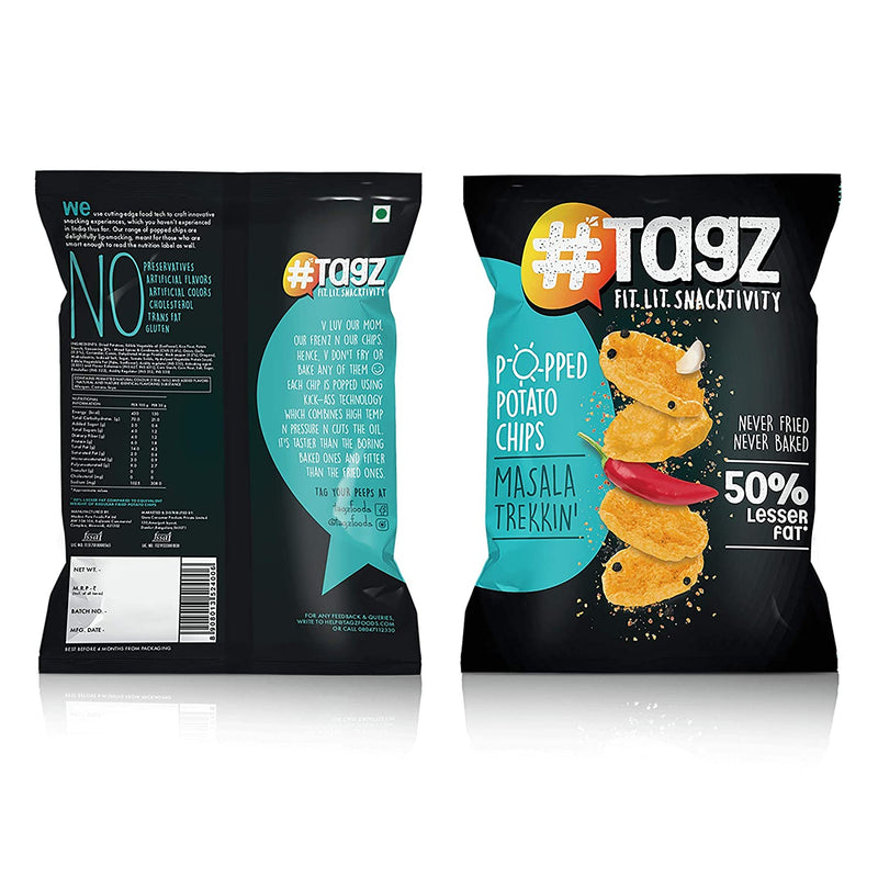 Popped Potato Chips - Masala Trekkin, 46g