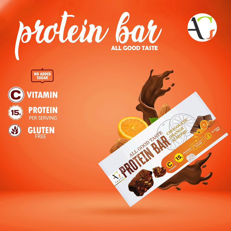 Chocolate Orange Almond Protein Bar, 45g