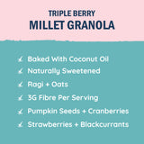 Triple Berry Millet Granola, 350g