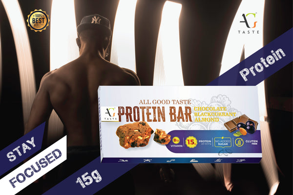 Chocolate Blackcurrant Almond Protein Bar, 45g