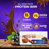 Chocolate Blackcurrant Almond Protein Bar, 45g (Pack of 6)