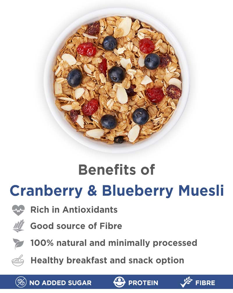 Cranberry And Blueberry Muesli, 400g