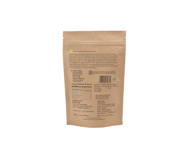 Organic Cinnamon Powder, 75g
