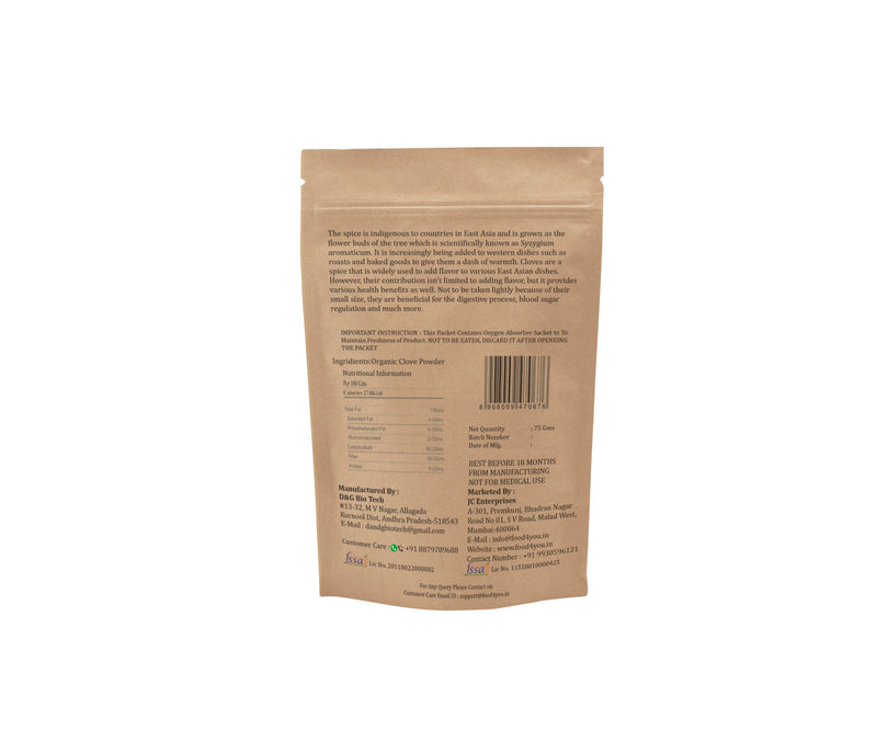 Organic Clove Powder, 75g