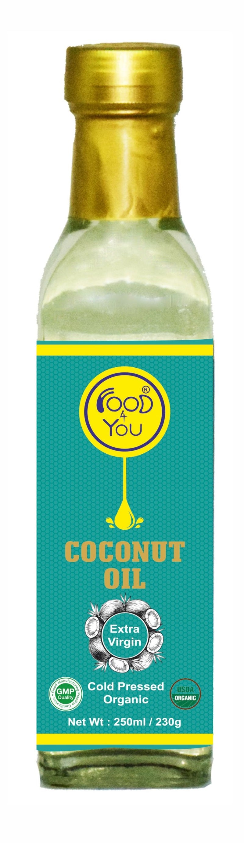 Organic Cold Pressed EV Coconut Oil, 250ml
