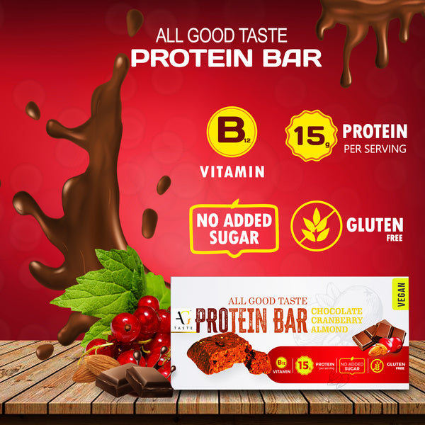 Chocolate Cranberry Almond Protein Bar, 45g