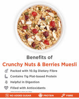Crunchy Nuts & Berries Muesli, with Almonds and Cranberries, 400g