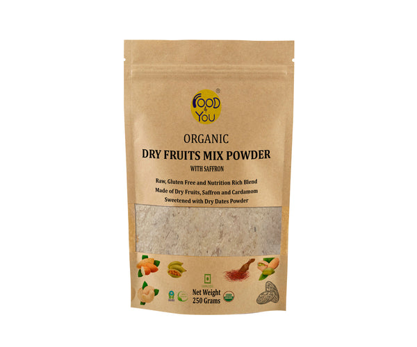Organic Dry Fruits Mix Powder with Saffron, 250g