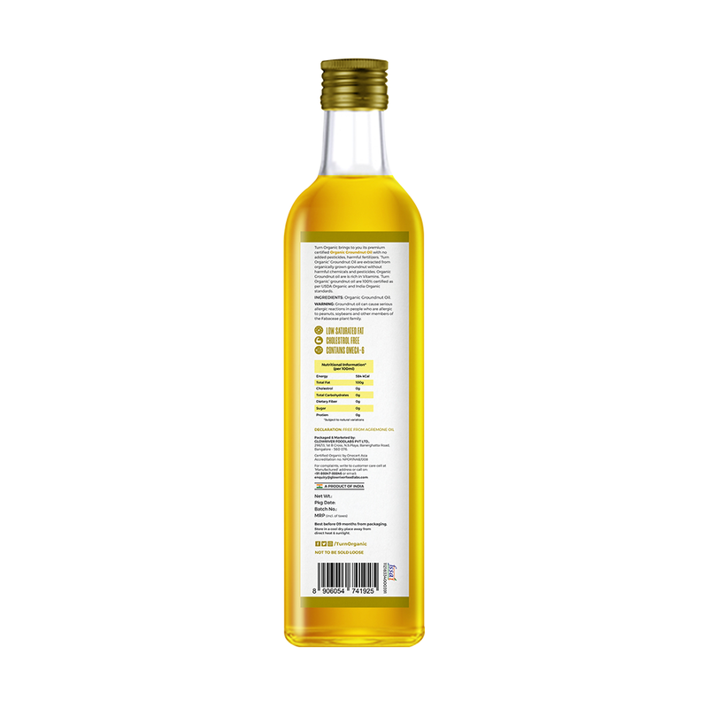 Organic Ground Nut Oil, 500ml