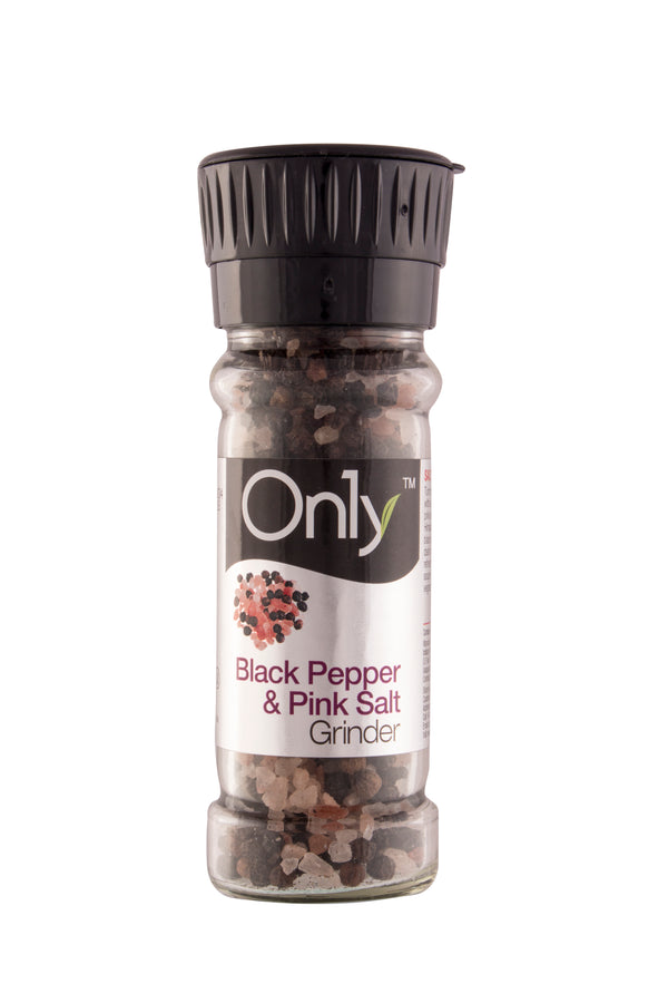Black Pepper & Pink Salt Grinder, 80g