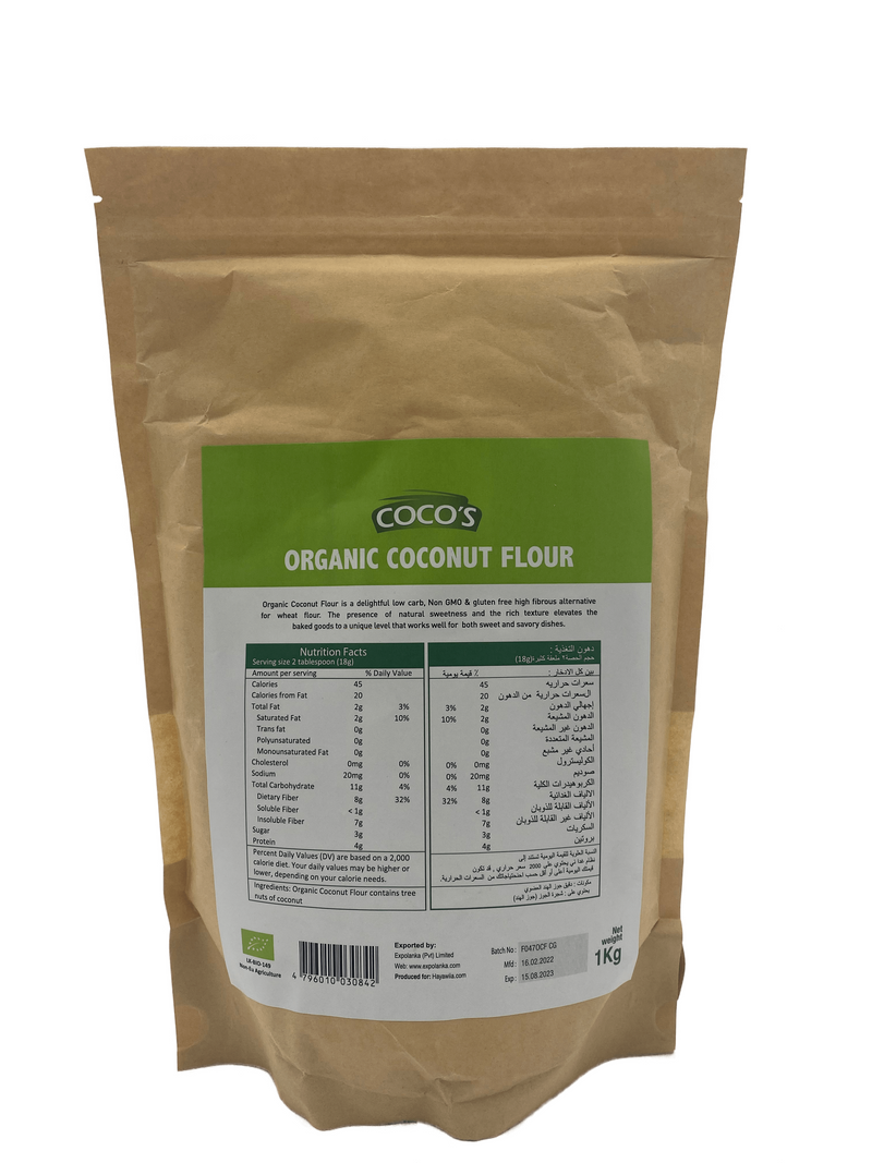Organic Coconut Flour, 1Kg