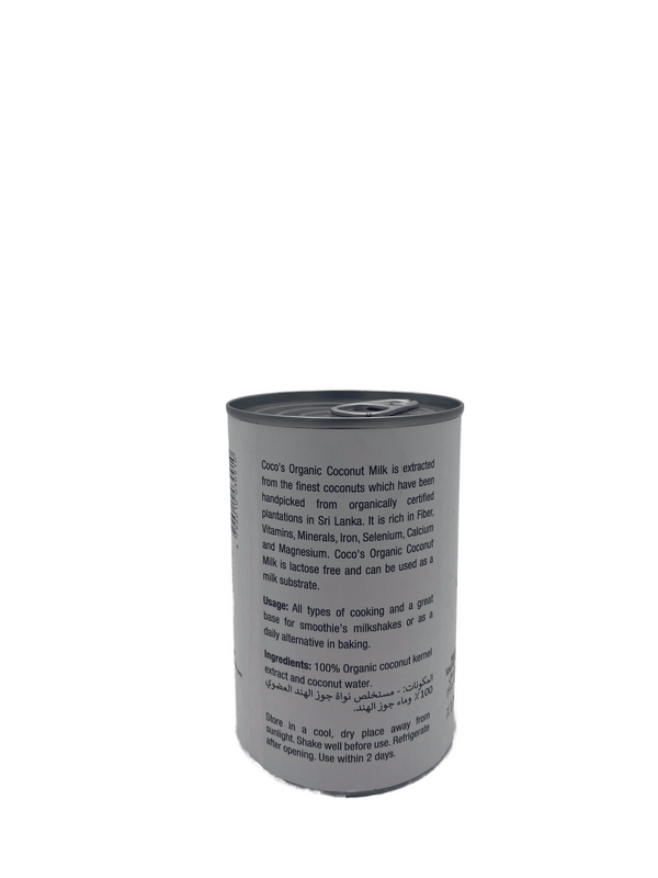 Organic Coconut Milk (17% Fat), 400ml
