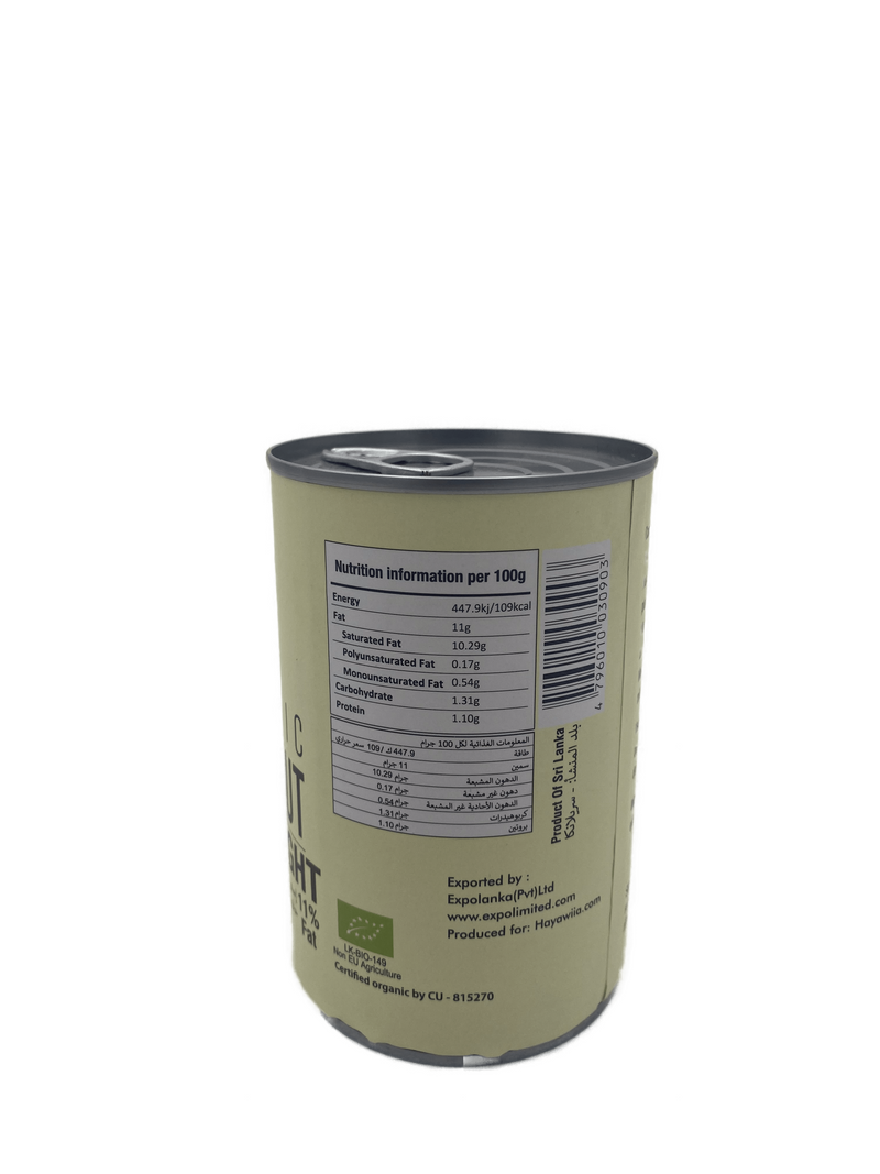 Organic Coconut Milk Light (11% Fat), 400ml