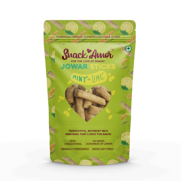 Jowar Sticks Mint and Lime, 50g