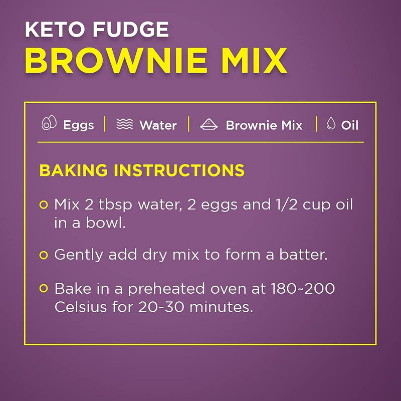 Keto Fudge Brownie Mix, 500g