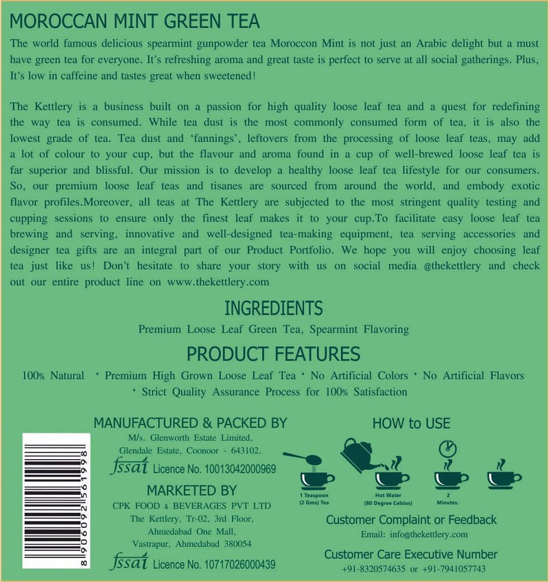 Moroccan Mint Green Tea, 65g