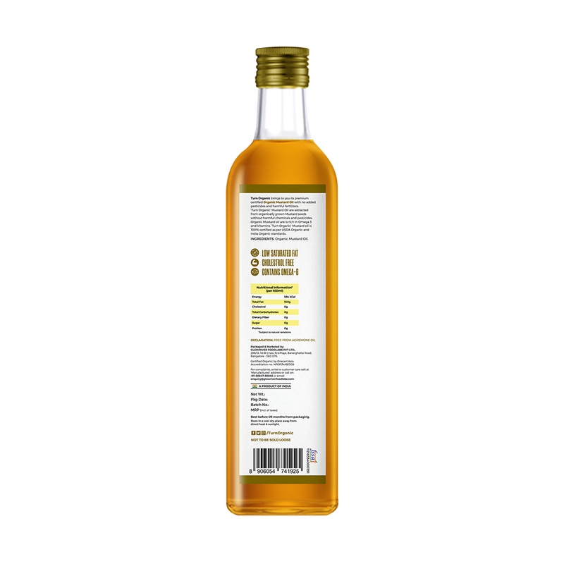 Organic Mustard Oil, 500ml