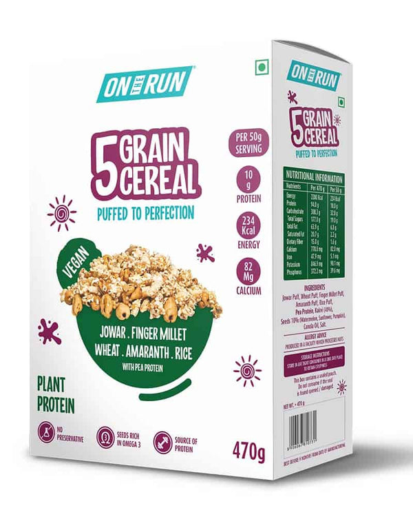 5 Grain Cereal with Plant Protein, 470g