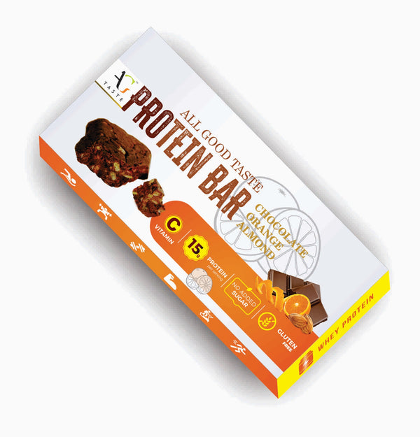 Chocolate Orange Almond Protein Bar, 45g (Pack of 6)