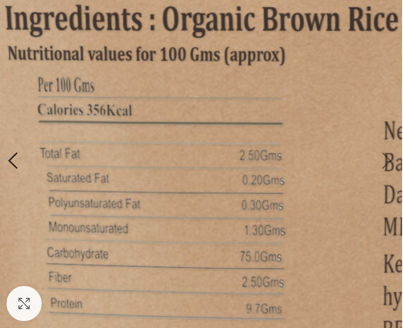 Organic Black Rice, 500g