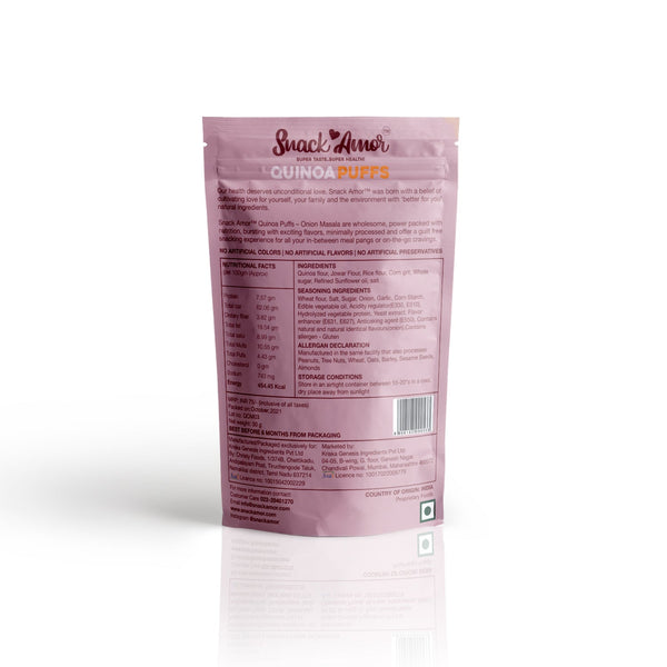Quinoa Puffs Onion Masala, 50g