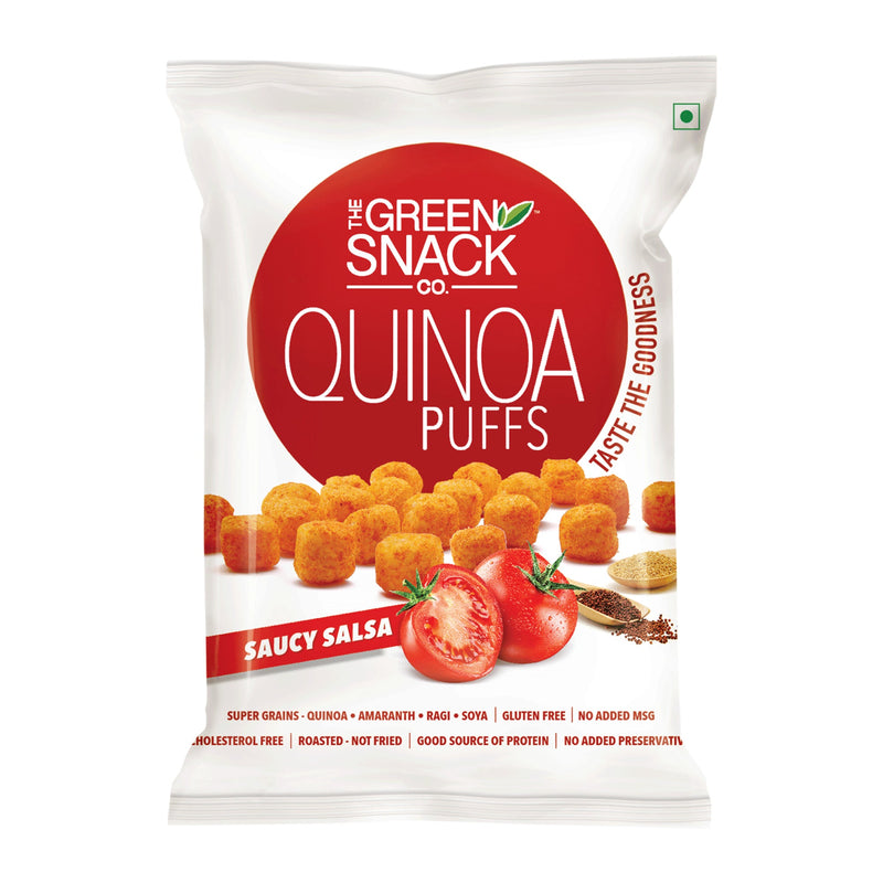 Quinoa Puffs Saucy Salsa
