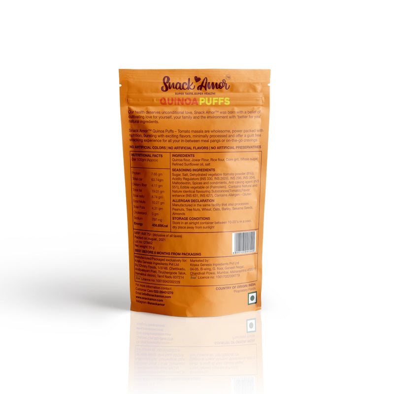 Quinoa Puffs Tomato Masala, 50g