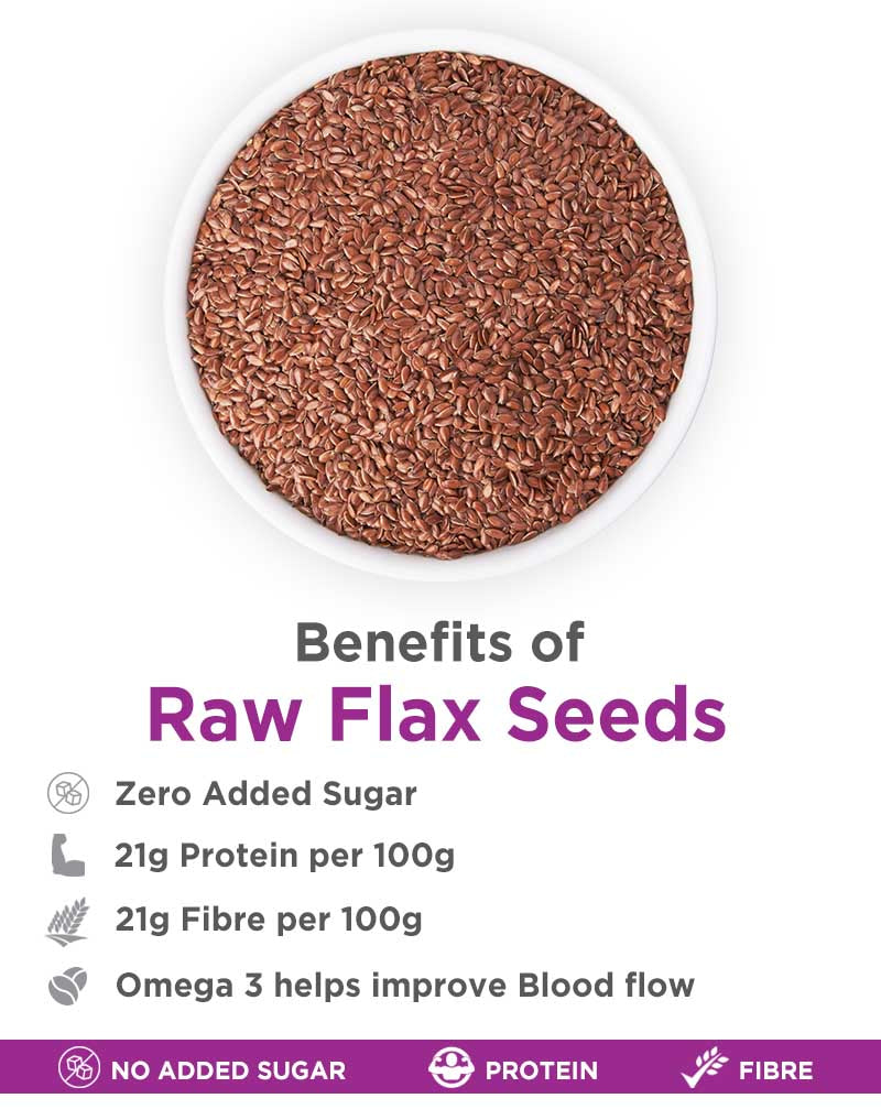 Raw Flax Seeds, 250g